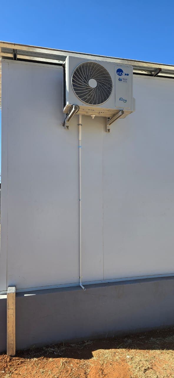 Indoor AC unit installed in residential space