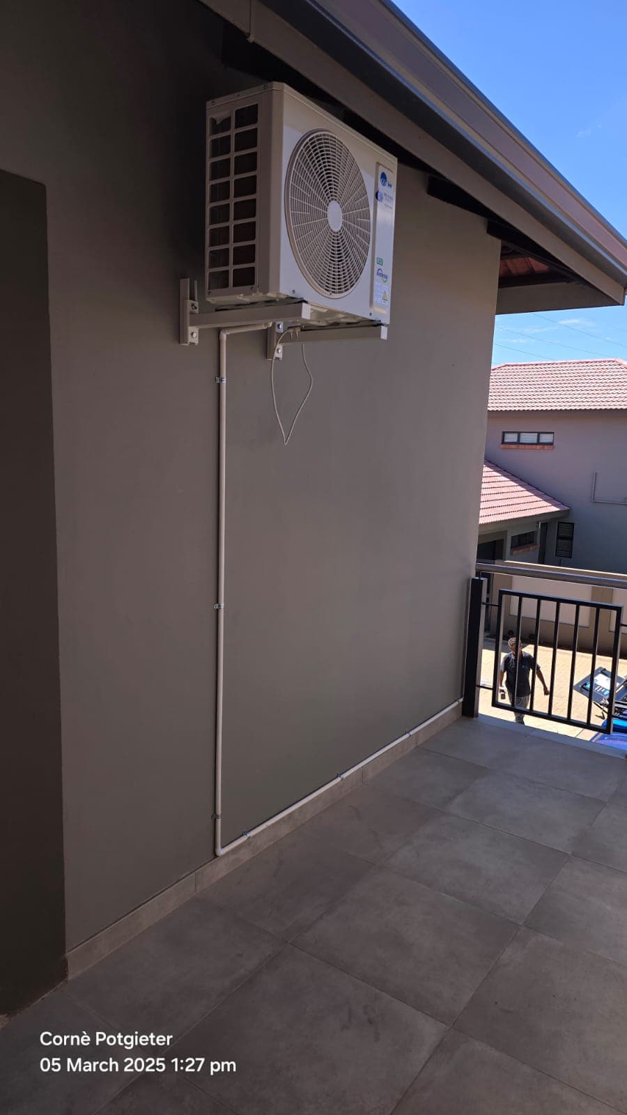 Split system AC — new installation