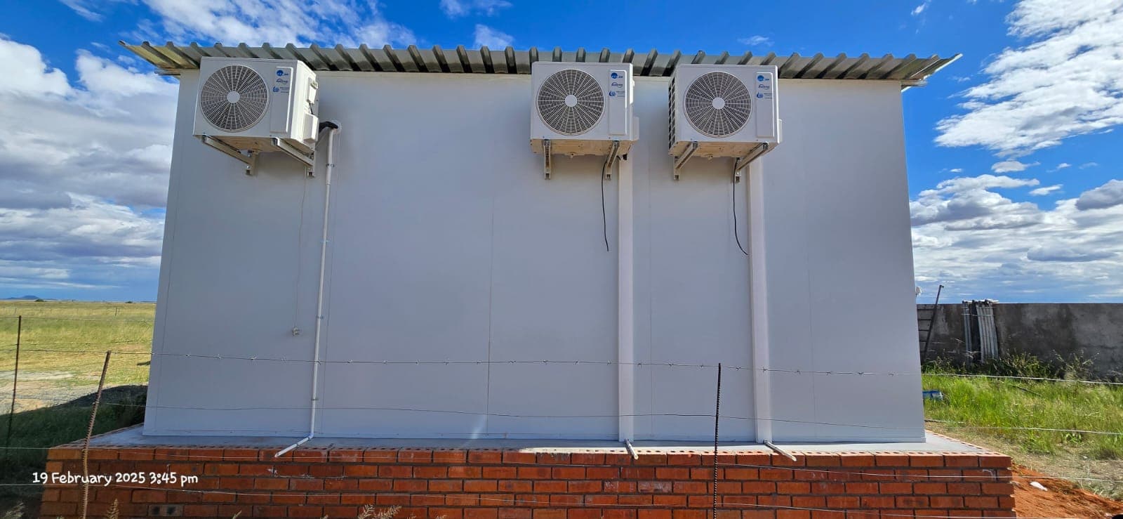 Split unit air conditioning — new installation