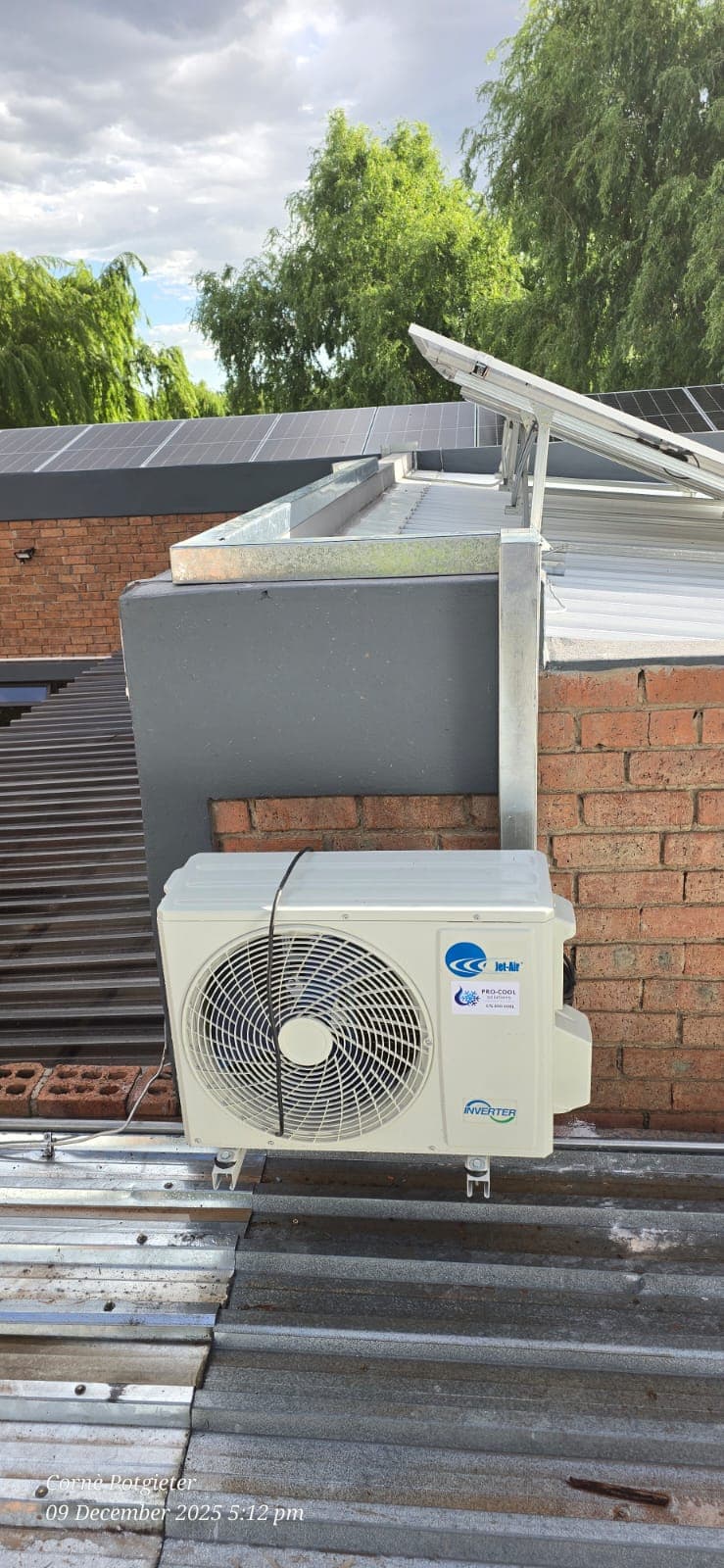 AC split unit — domestic installation