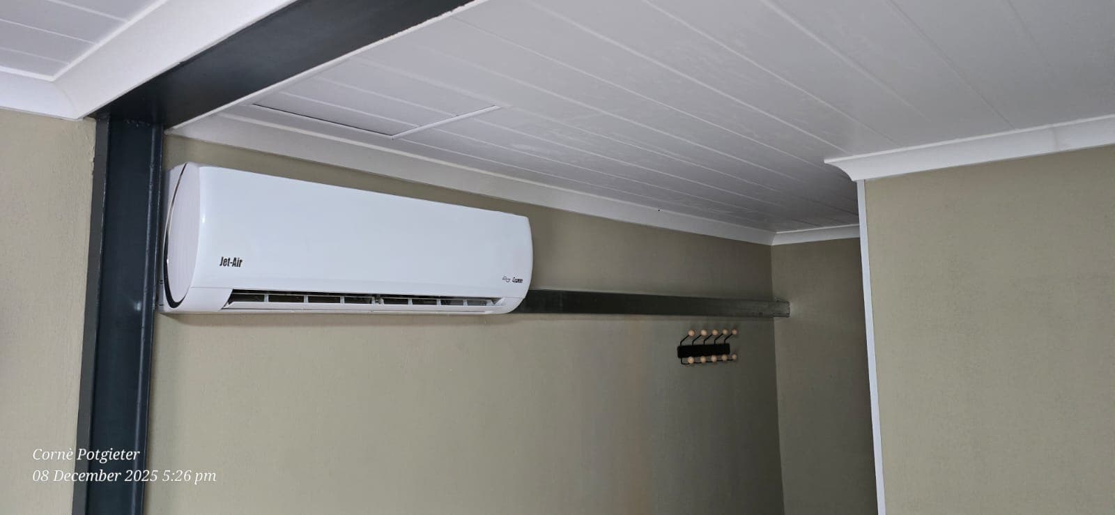 Indoor AC installation complete