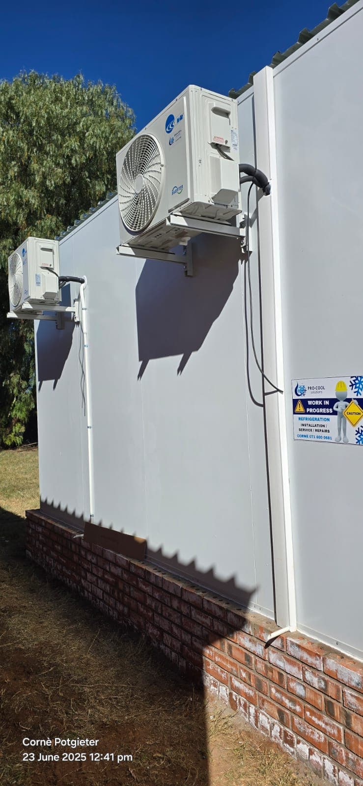 Air conditioning unit — indoor installation